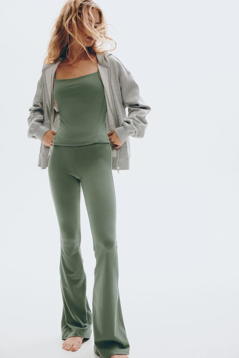 اتش اند ام لغينغز واسع من نسيج إنترلوك